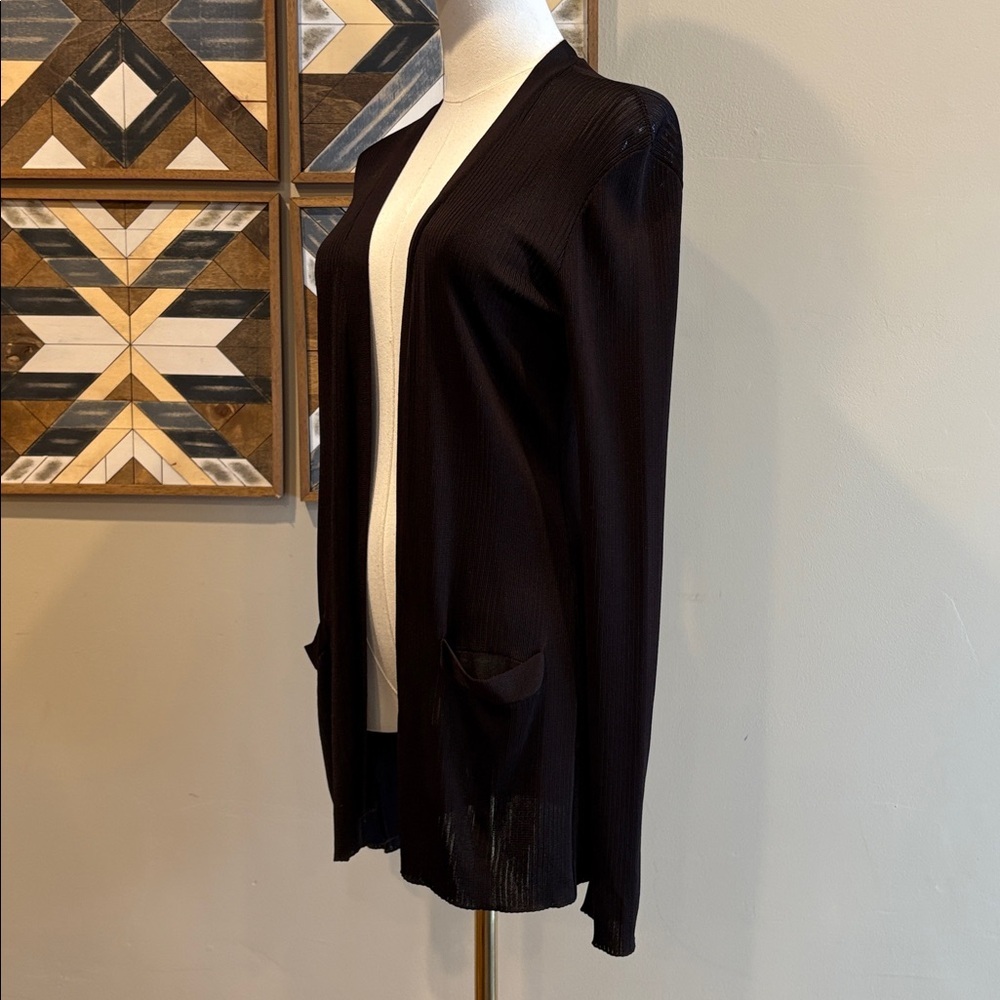 Ralph Lauren Collection Vintage Ribbed Semi-Sheer Cardigan Sweater size Small - Picture 4 of 12